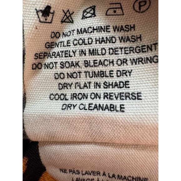 ANTHROPOLOGIE Kachel Tiger-Striped Jumpsuit in Yellow Black Womens Size 4 - Picture 8 of 8